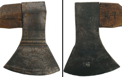 Brouee, France?: Early Offset Blade 6" Hewing Axe