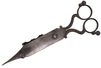 Unmarked: Pair Of Early Lamp Wick Trimming Shears