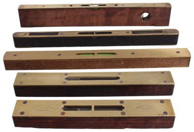 Assorted Makers: Five English Maker Exotic Wood Levels