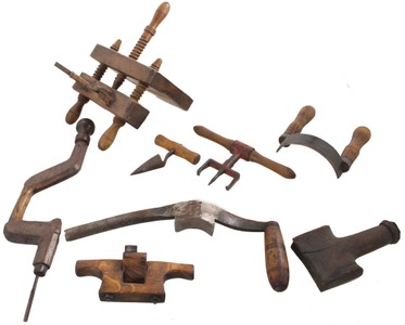 Assorted Makers: Lot Of Extra Clean Coopers' Tools