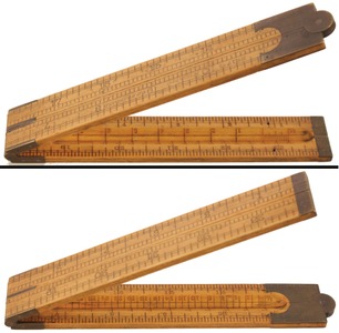H. Chapin, U. S. Standard, No. 17 1/2: Two- Foot/ Four- Fld Folding Rule