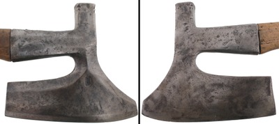 Unmarked: Early Single Bevel Hewing Axe