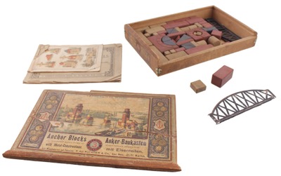 F. Ad. Richter & Company, Rudolstadt, Germany: Full Set Of "Anchor Block" Toys