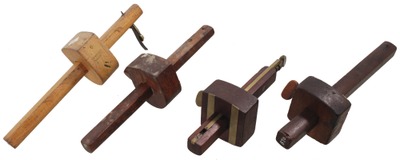 Assorted Makers: Four New Jersey Mkr. Marking Gauges