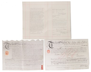 Assorted Makers: 3 20th Century Indenture Documents