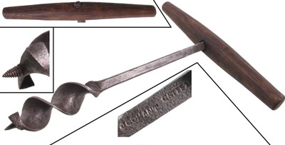 Joseph Conant, Mansfield, Connecticut, No. 10: Early 2 1/2" "T" For Auger Handle