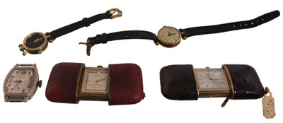 Assorted Makers: Coll. Of Five Asst. Wristwatches