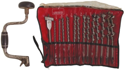 Irwin Auger Bit Company, Worthington, Ohio: Full Set Of Spiral Auger Bits