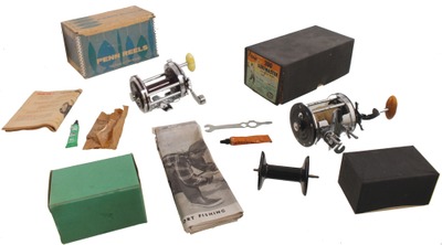 Penn Fishing Tackle Manufacturing Company, Philadelphia, Pennsylvania: Two Orig. Box Penn Reels