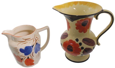 Fieldings, Stoke-on-Trent, England: Floral Pattern Ceramic Pitcher