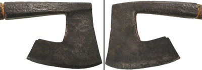 Unmarked: Early Offset Hdl. Hewing Hatchet