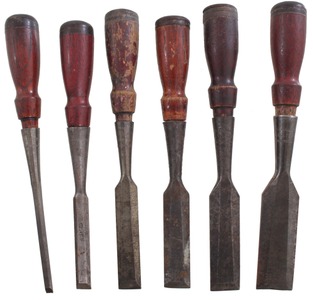 Stanley Rule & Level, No. 750: Working Set Of 7 Clean Butt Chisels