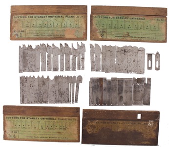 Stanley Rule & Level: Four Boxes Of #55 Cutting Irons