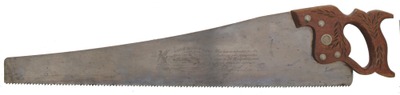 Geo. H. Bishop & Company, Lawrenceburg, Indiana, No. 300: "Greyhound" 5 1/2 Pt Rip Hand Saw