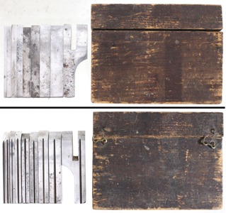 Stanley Rule & Level: Set Of Nine Original Cutting Irons