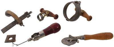 Assorted Makers: Lot Of Clean & Usabl Leather Wkg. Tools