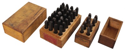 Assorted Makers: Two Sets Of Letter & Number Stamps