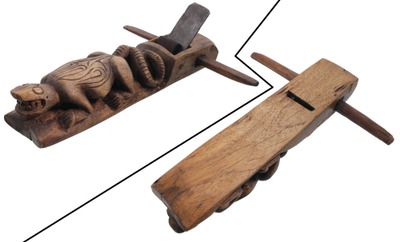 Unmarked: Carved Animal Form Smoothing Plane