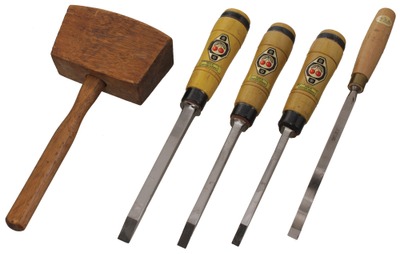 Wilhelm Schmitt & Company, Remscheid, Germany: Set Of Three Hvy. Duty Mortise Chisels