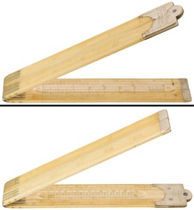 Unmarked: Two-Foot, Four-Fold Folding Rule