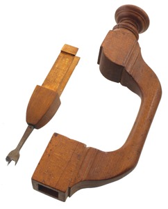 Unmarked: Classic "Clothespin" Pod Bit Brace