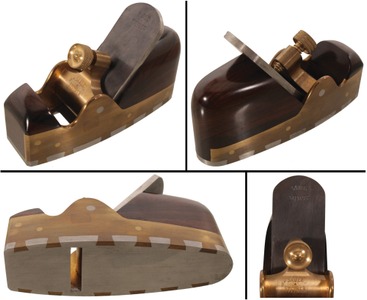 Sauer & Steiner Toolworks, Toronto, Ontario, Canada: Madnificent D'tailed Brass Smooth Plane