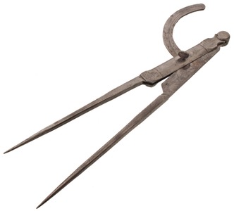 Unmarked: Massive Pair Of Forged Iron Dividers