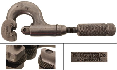 Wade Tool Company, Waltham, Massachusetts: Most Unus. Three Wheel Knurling Tool