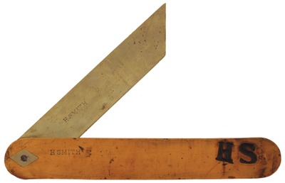 Unmarked: Early Brass Blade Single Blade Bevel