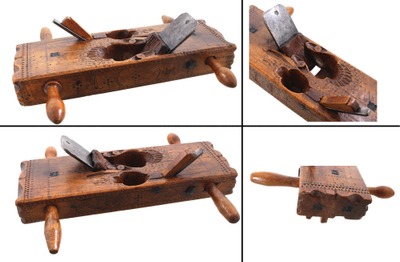 Unmarked: Spectacular Carved Double T/G Plane