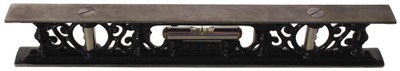 M.W. Robinson, Brooklyn, New York: Cast Iron Plumb & Level