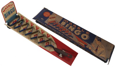 Wolverine Supply & Manufacturing Company, Pittsburgh, Pennsylvania, No. 60: "Marble Bingo" Tin Lithograph