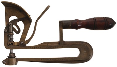 Woburn Machine Company, Woburn, Massachusetts: Rare Solid Brass Leather Thickness Ga