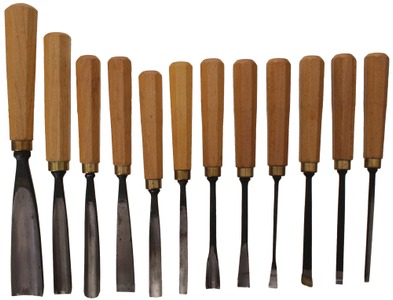 Unmarked: Set Of 12 Extra Clea Carving Tools