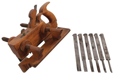 G.W. Denison & Company, Winthrop, Connecticut: Handled Boxwood Plow Plane