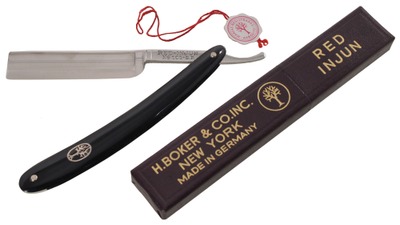 Henry Boker & Company, Germany, No. 101: Unused "Red Injun" Straight Razor