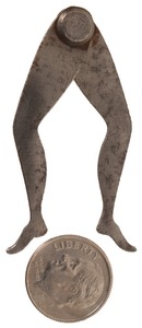Unmarked: Pair Of Extra Small Size "Ladyleg" Calipers