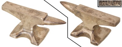 Unmarked: Rare Solid Sterling Silver Anvil