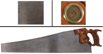 Henry Disston & Sons, Philadelphia, Pennsylvania, No. D 100: Skew Back Crosscut Hand Saw