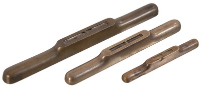 Unmarked: Stepped Set Of Three Brass Levels