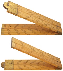 Belcher Bros. & Company, New York, New York, No. 571: Unused Four-Fold Board Measure Folding Rule