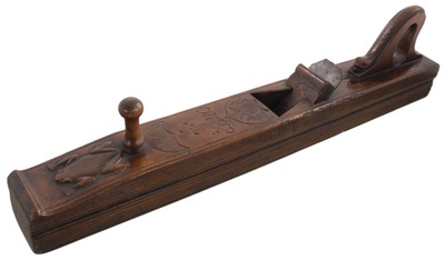 Unmarked: Spectacular Carved European Jtr. Plane
