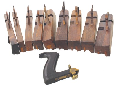 Multiform Molding Plane Company, Charlestown, Massachusetts: Stepped Set Of Eight Patent Molding Plane