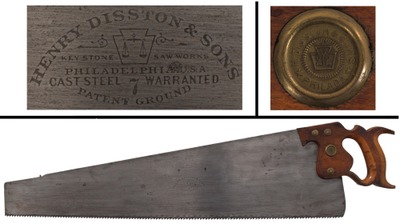 Henry Disston & Sons, Philadelphia, Pennsylvania, No. 7: Extra Clean 5 1/2 Pt Rip Saw