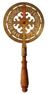 Roger Blaisdell, Meredith, Nh: Fancy Brass Wheel Traveler