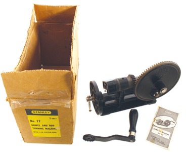 Stanley Rule & Level, No. 77: Hand Crank Dowel Machine