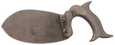 Archibald Young & Son, Edinburgh, Scotland: Unus. Nickel Plated Surgeon's Saw