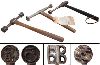 Assorted Makers: Three Log Marking Hammers