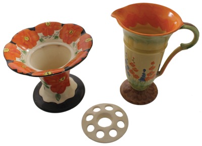 Assorted Makers: Two Hand Painted Ceramic Items