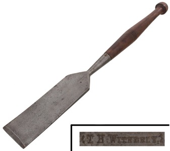 T.H. Witherby, Winsted, Connecticut: Clean And Usable 3 1/2" Carpenters Slick